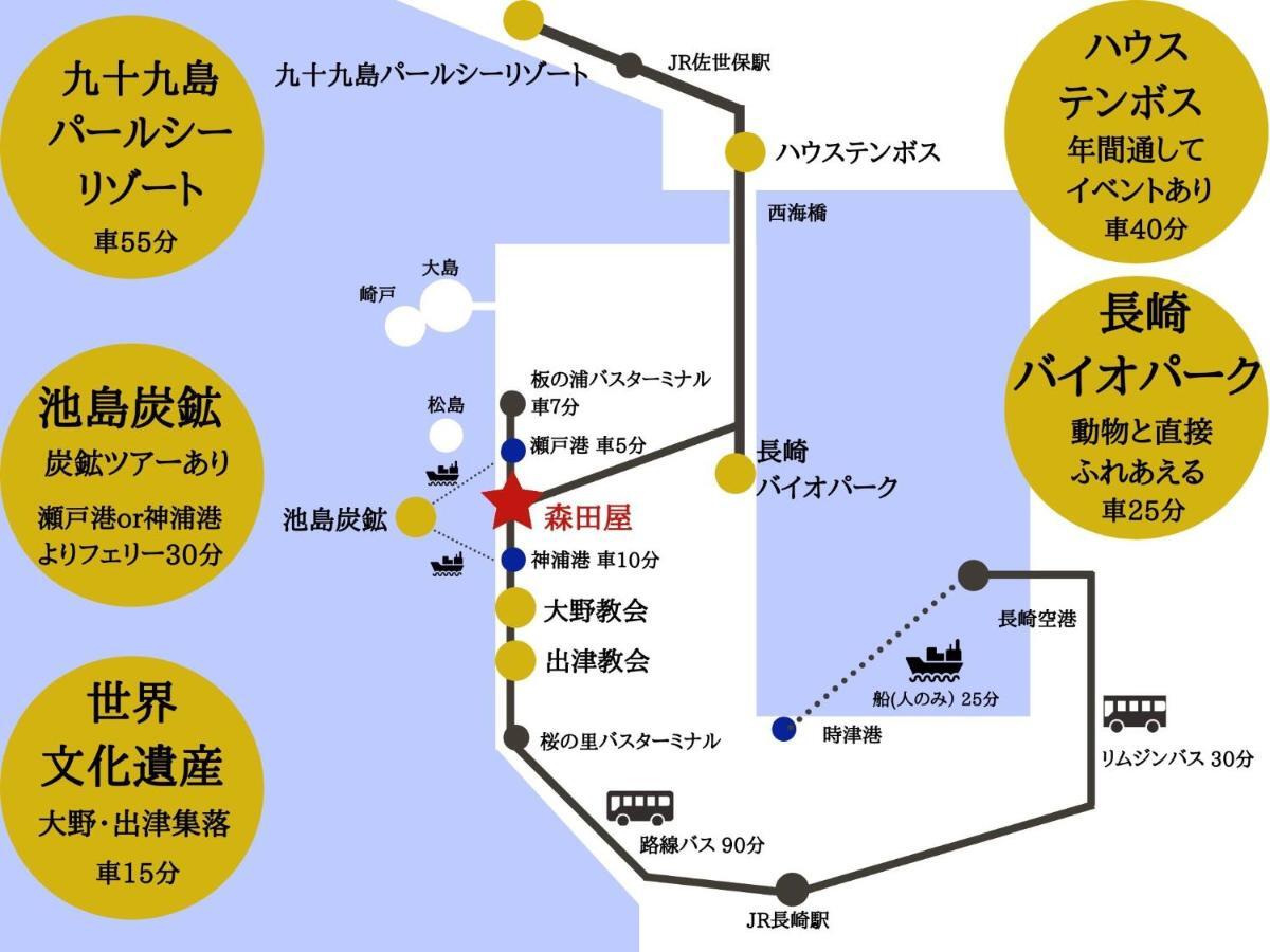 Yukinoura Guest House Moritaya Saikai Luaran gambar